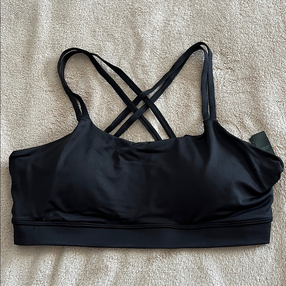 Crivit Black Strappy Sports Bra